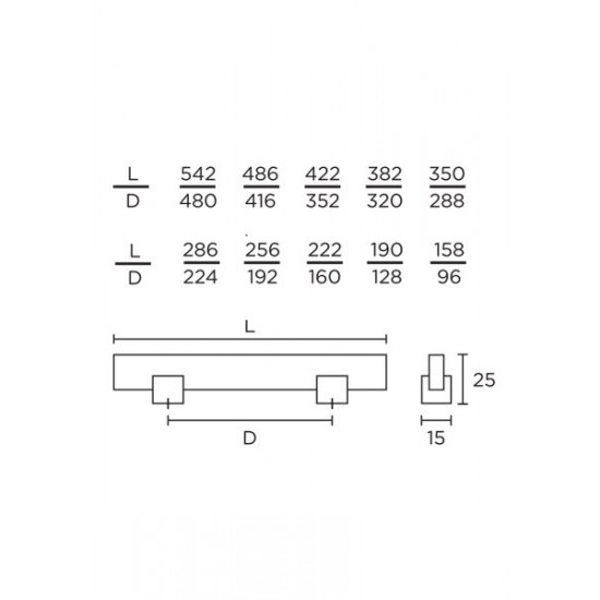 Λαβές επίπλων Σειρά 769  CONVEX+ΔΩΡΟ ΚΟΠΤΗΣ ΒΙΔΩΝ