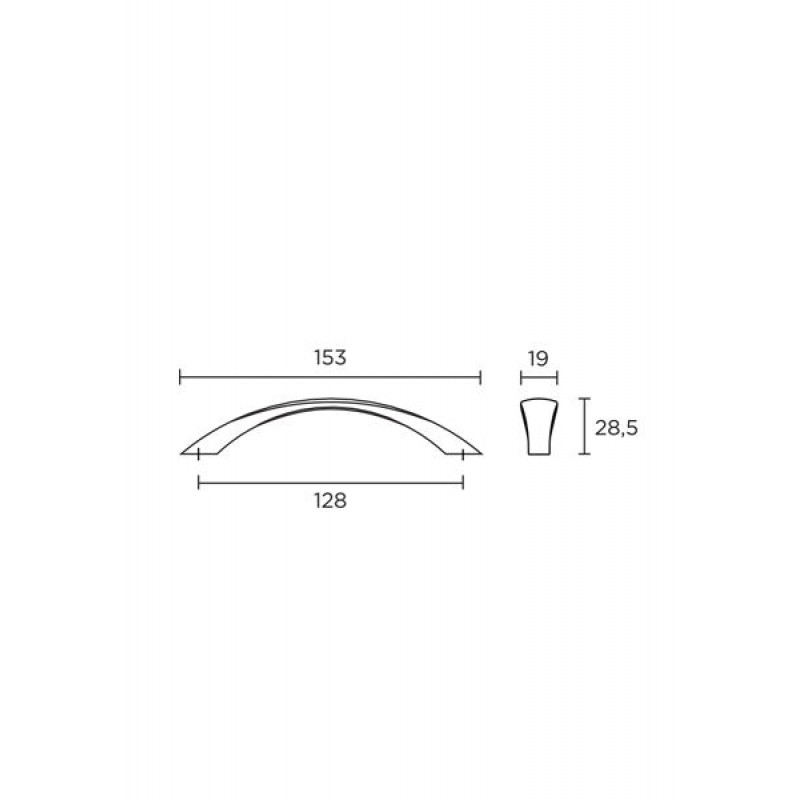 Λαβές επίπλων Σειρά 443  CONVEX+ΔΩΡΟ ΚΟΠΤΗΣ ΒΙΔΩΝ