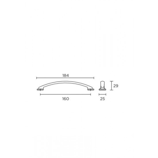 Λαβές επίπλων Σειρά 423  CONVEX+ΔΩΡΟ ΚΟΠΤΗΣ ΒΙΔΩΝ