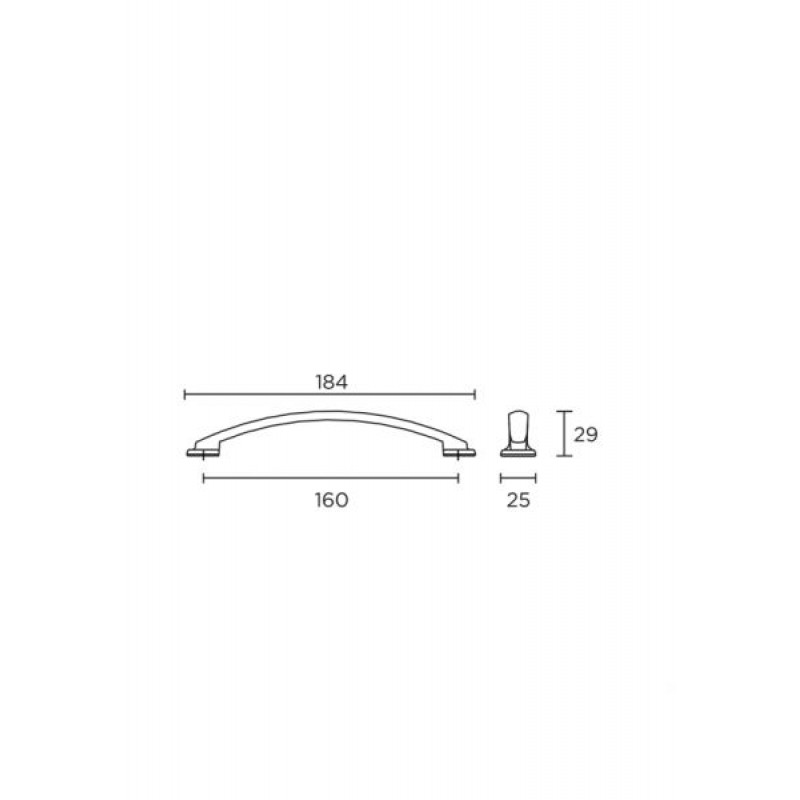 Λαβές επίπλων Σειρά 423  CONVEX+ΔΩΡΟ ΚΟΠΤΗΣ ΒΙΔΩΝ