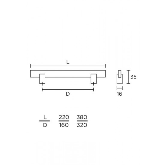 Λαβές επίπλων Σειρά 857  CONVEX+ΔΩΡΟ ΚΟΠΤΗΣ ΒΙΔΩΝ