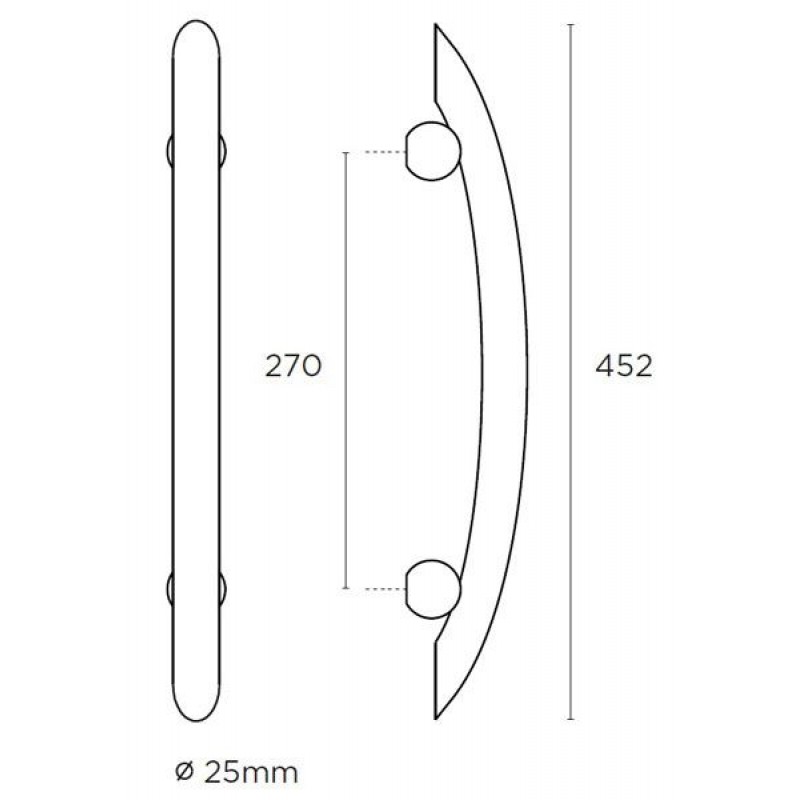 Λαβή εξώθυρας CONVEX 881