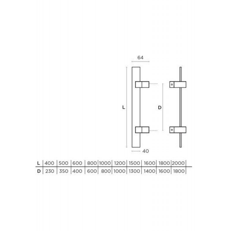 Λαβή εξώθυρας CONVEX 879S