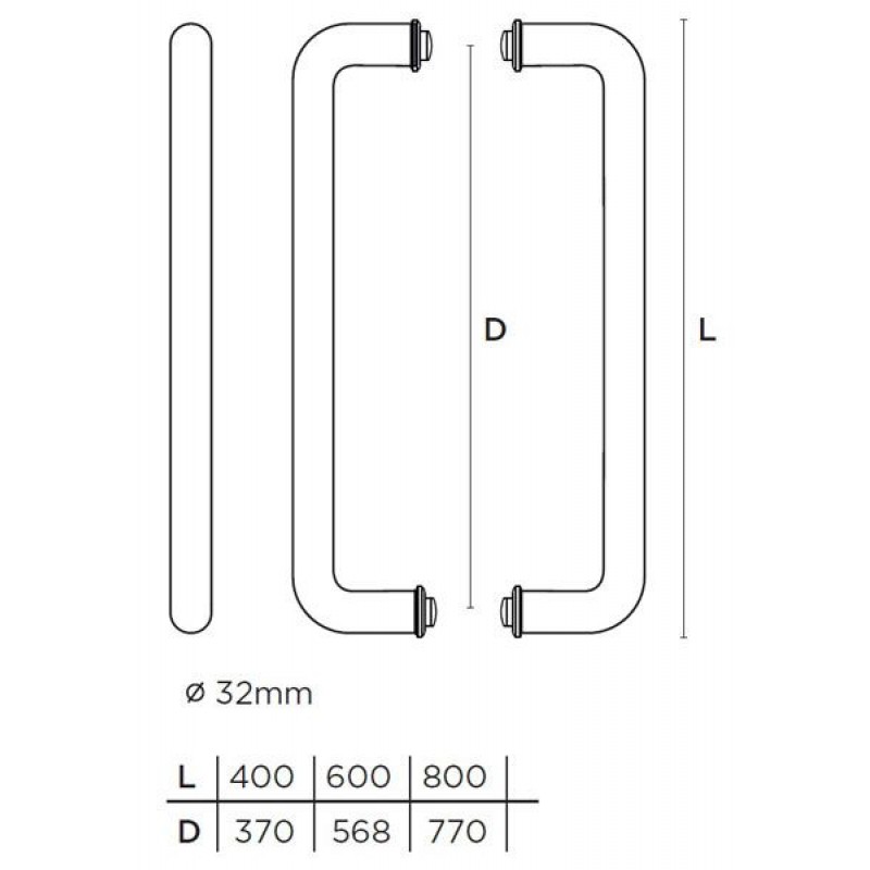 Λαβή εξώθυρας CONVEX 923