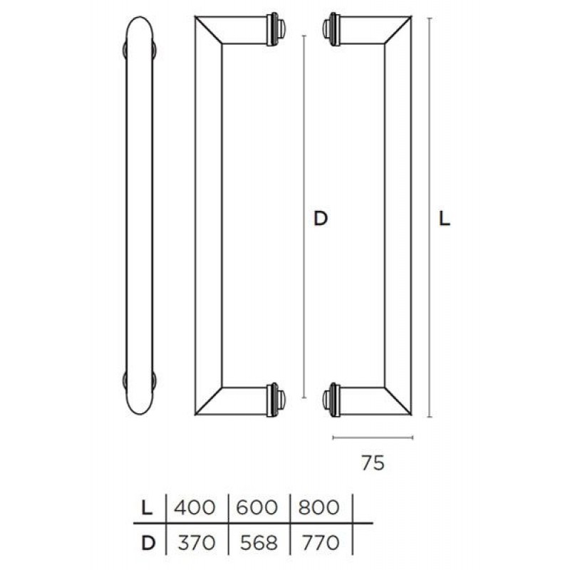 Λαβή εξώθυρας CONVEX 927