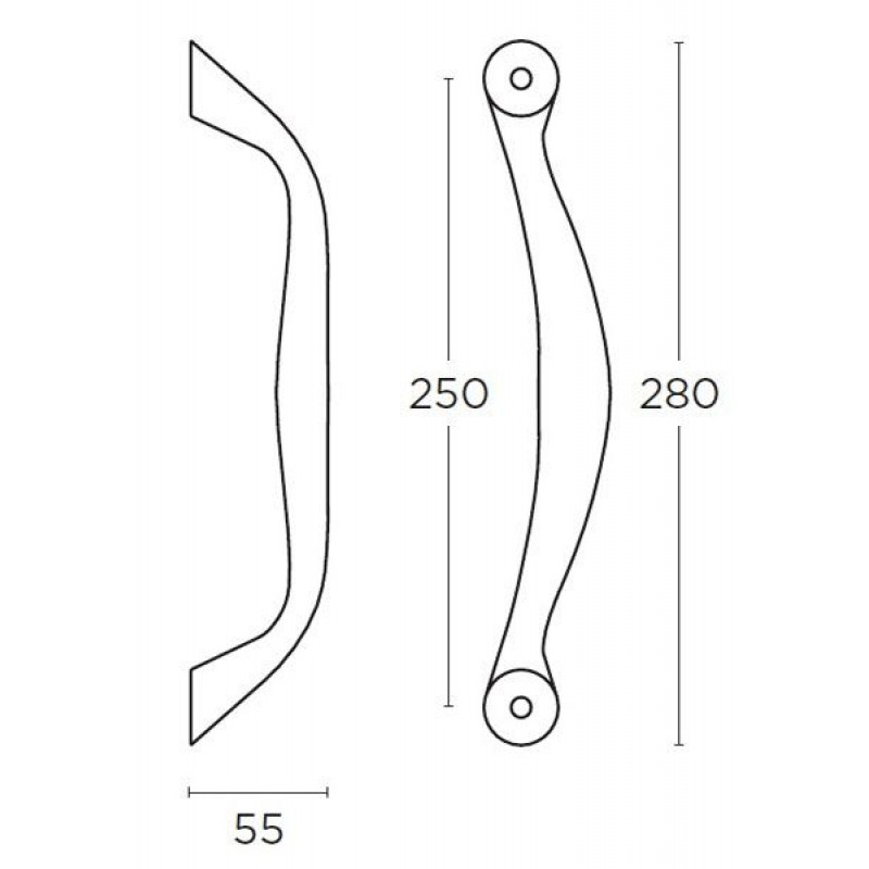 Λαβή εξώθυρας CONVEX 627