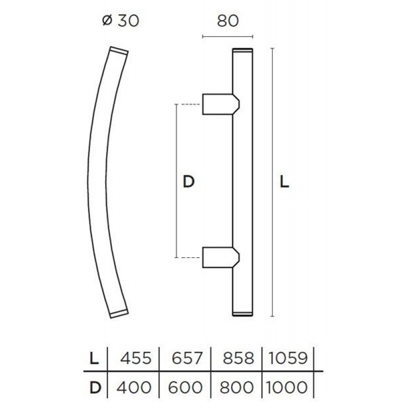 Λαβή εξώθυρας  Σειρά 461 CONVEX+ΔΩΡΟ 2 ΚΑΤΣΑΒΙΔΙΑ