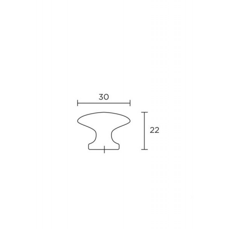 Πόμολα Επίπλων Σειρά 228 CONVEX+ΔΩΡΟ ΚΟΠΤΗΣ ΒΙΔΩΝ