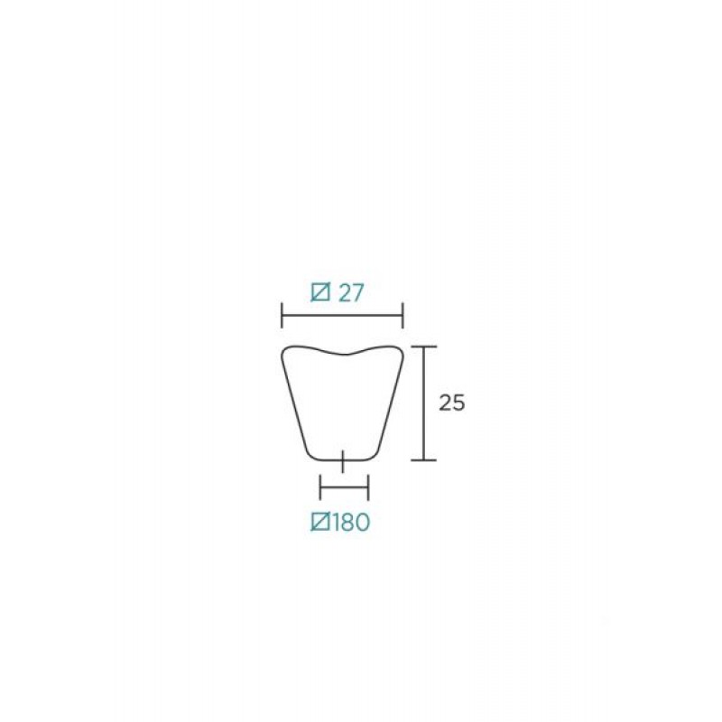 Πόμολα Επίπλων Σειρά 1001-25  CONVEX+ΔΩΡΟ ΚΟΠΤΗΣ ΒΙΔΩΝ