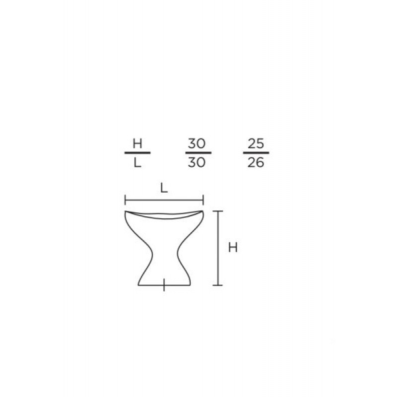 Πόμολα Επίπλων Σειρά 207 CONVEX+ΔΩΡΟ ΚΟΠΤΗΣ ΒΙΔΩΝ