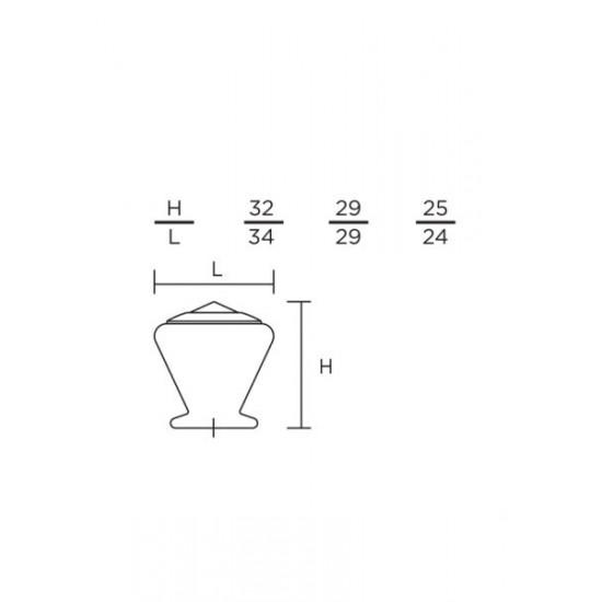 Πόμολα Επίπλων Σειρά 103 CONVEX+ΔΩΡΟ ΚΟΠΤΗΣ ΒΙΔΩΝ