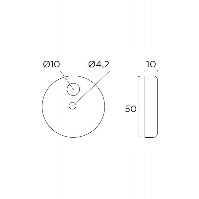 Ροζέτα λαβής Σειρά 129 Ρ CONVEX 