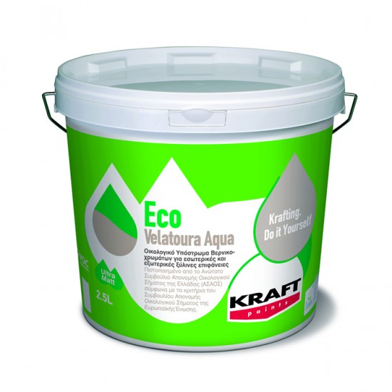 Eco Velatoura Aqua kraft 2,5LT οικολογικό υπόστρωμα νερού βερνικοχρωμάτων