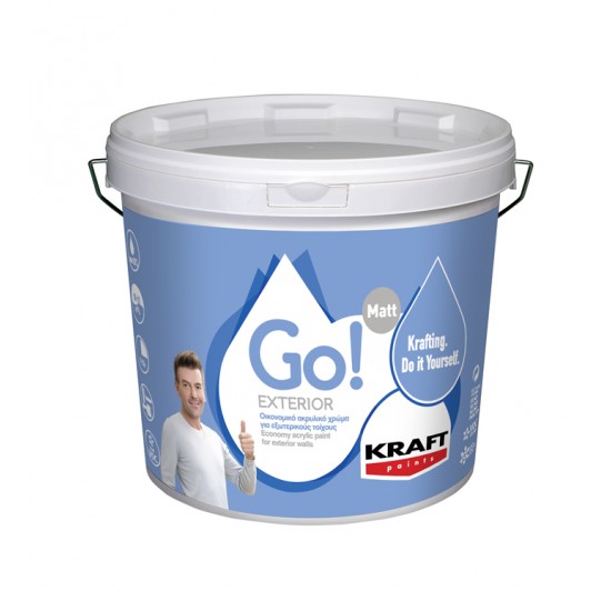 Go! Exterior 3LT Kraft οικονομικό ακρυλικό χρώμα