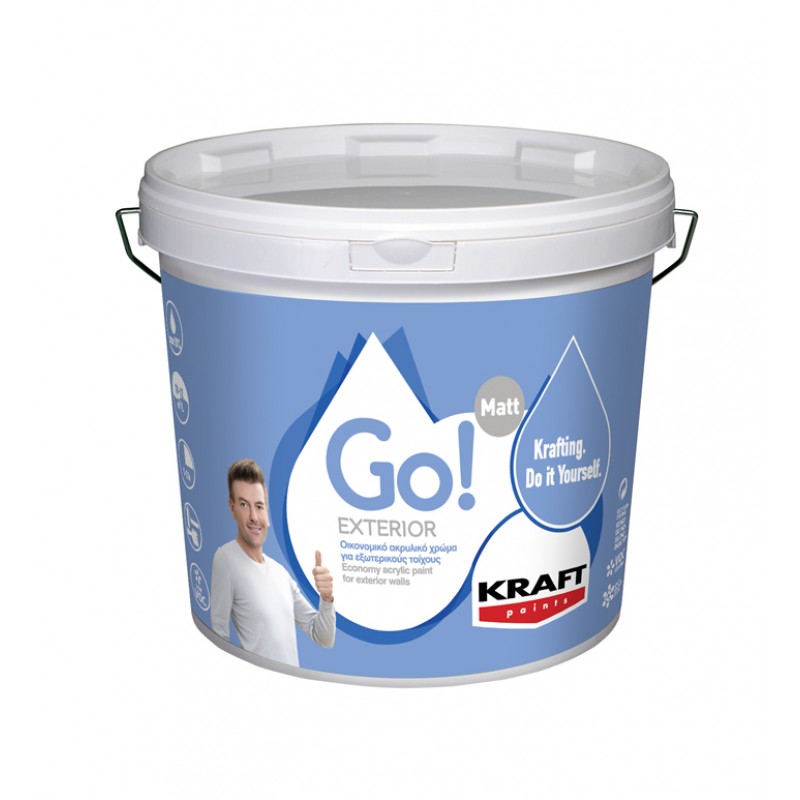 Go! Exterior 9LT Kraft οικονομικό ακρυλικό χρώμα