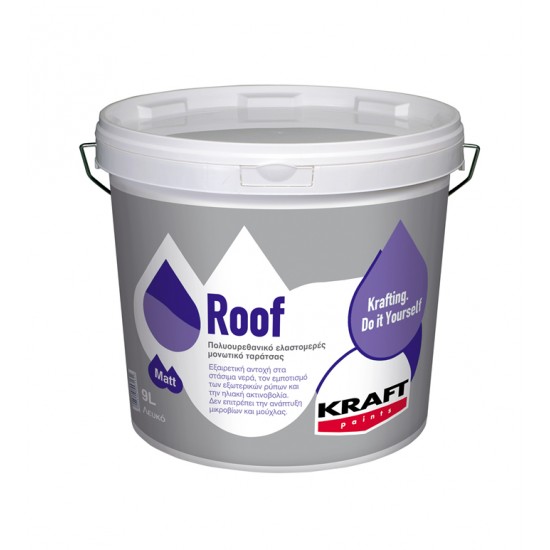 Roof Kraft 9LT υδροαπωθητικό αντιμουχλικό μονωτικό ταρατσών