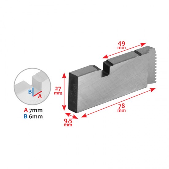 ΜΑΧΑΙΡΙΑ 1"-2" BSPT,ΒΙΔΟΛ.ΤΤ-50 HSS