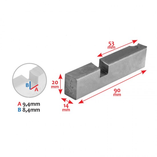 ΜΑΧΑΙΡΙΑ 2,1/2"-4" NPT ΒΙΔΟΛ.ΤΤ-100/R
