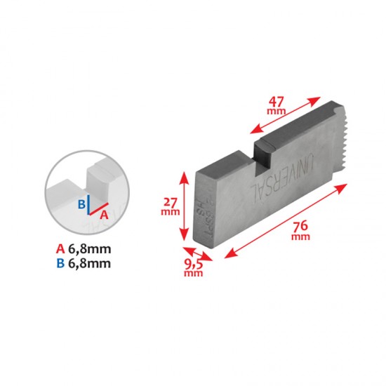 ΜΑΧΑΙΡΙΑ 1"-2" BSPT ΒΙΔΟΛ. TT-50A HSS