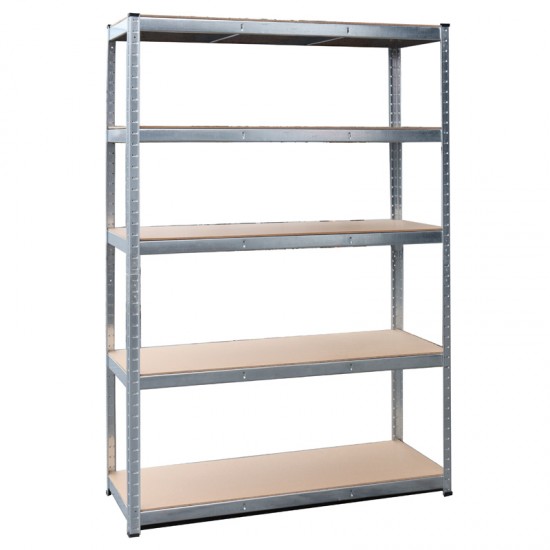 ΡΑΦΙΕΡΑ ΜΕΤΑΛΛΙΚΗ 120x45x180 ΓΑΛΒ. 250kg 5 ΡΑΦΙΑ MDF