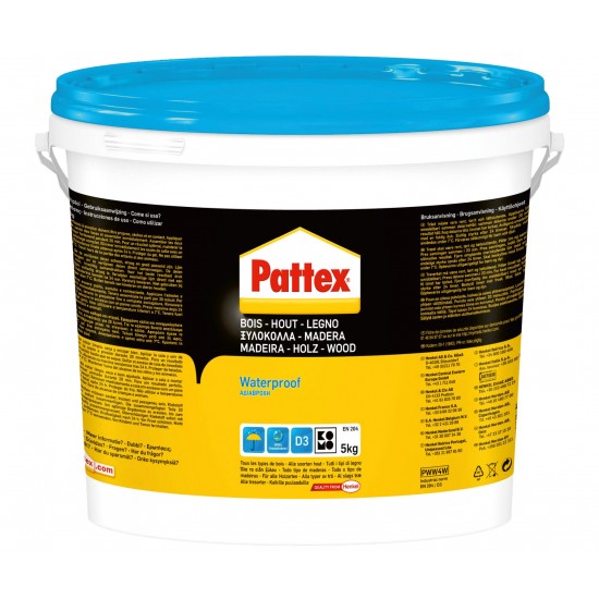 PATTEX D3 ΞΥΛΟΚΟΛΛΑ ΔΙΑΦΑΝΗΣ ΑΔΙΑΒΡΟΧΗ