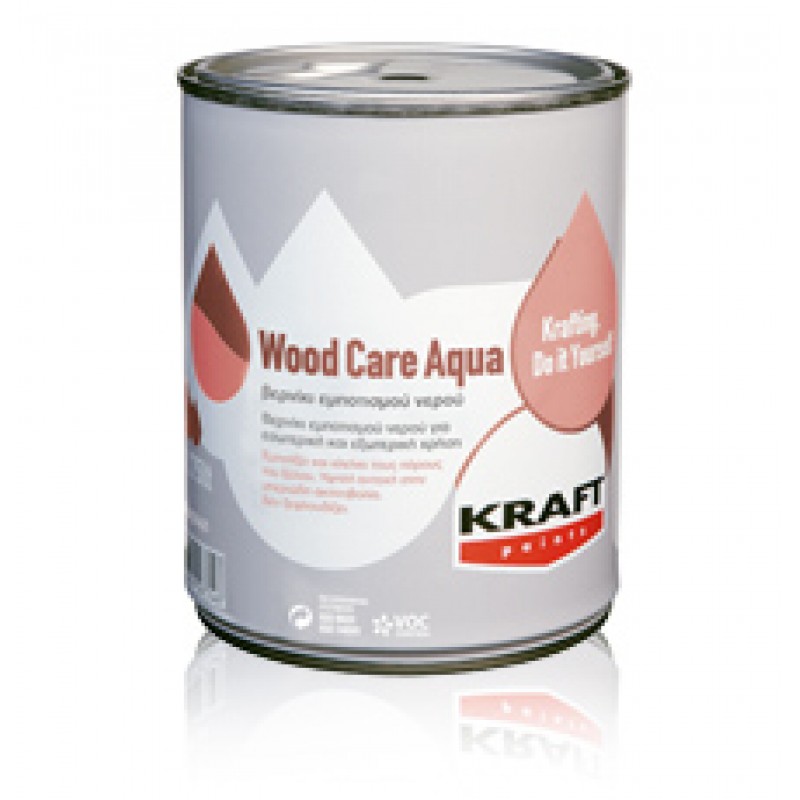 Wood Care Aqua Kraft 0,75LT Συντηρητικό+Βερνίκι Εμποτισμού Νερού 