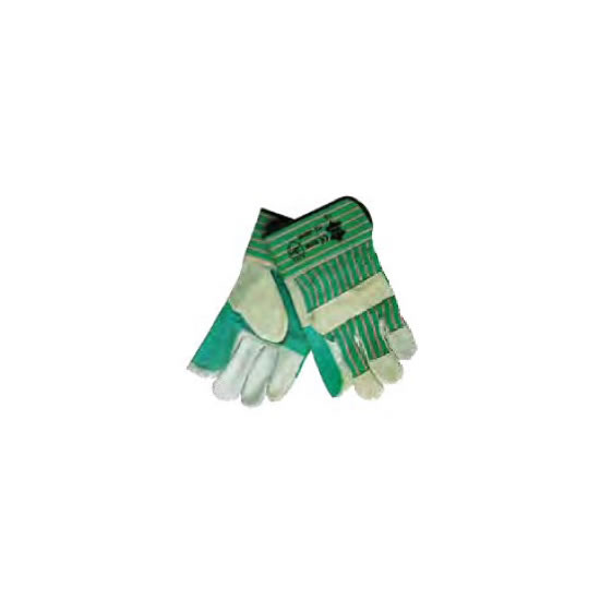 Γάντια Δερματοπάνινα με πράσινη ενίσχυση