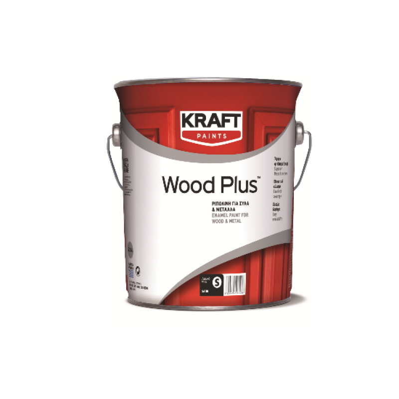 Wood Plus 0,75LT Kraft ριπολίνη για ξύλα και μέταλλα γυαλιστερή