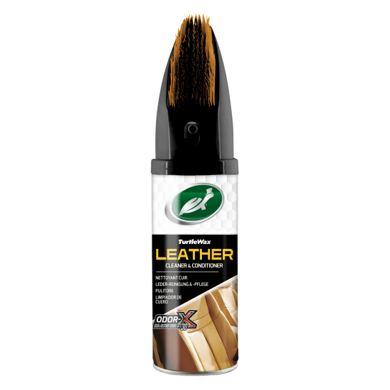 Καθαριστικός αφρός & μαλακτικό δέρματος POWER OUT Leather Cleaner 52895 aerosol with brush 400ml