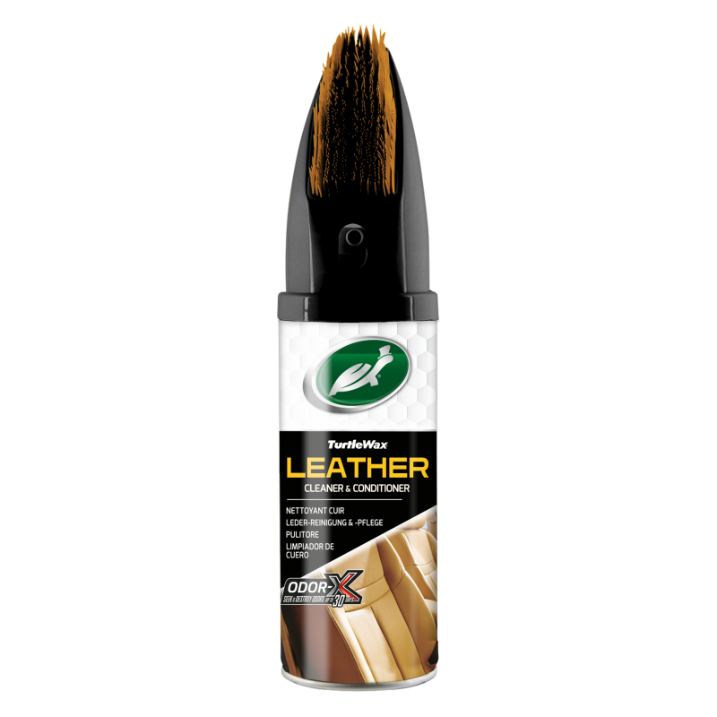 Καθαριστικός αφρός & μαλακτικό δέρματος POWER OUT Leather Cleaner 52895 aerosol with brush 400ml