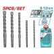 TOTAL ΣΕΤ ΤΡΥΠΑΝΙΑ SDS - PLUS 5ΤΕΜ (TAC190501)