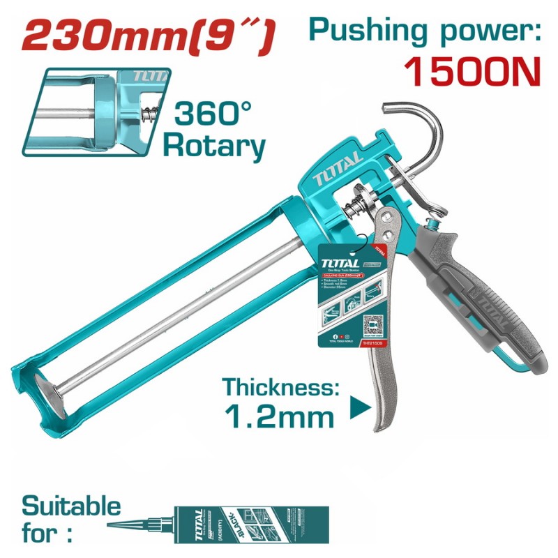 TOTAL ΕΠΑΓΓ. ΠΙΣΤΟΛΙ ΣΙΛΙΚΟΝΗΣ 360o Β.Τ 9'' / 230mm (THT21509)