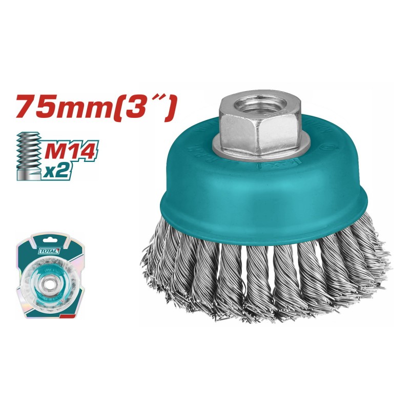 TOTAL ΣΥΡΜΑΤΟΒΟΥΡΤΣΑ ΓΩΝΙΑΚΟΥ ΤΡΟΧΟΥ ΠΛΕΚΤΗ 75mm (TAC32031)