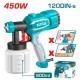 TOTAL ΗΛΕΚΤΡΙΚΟ ΠΙΣΤΟΛΙ ΒΑΦΗΣ 450W (TT3506)