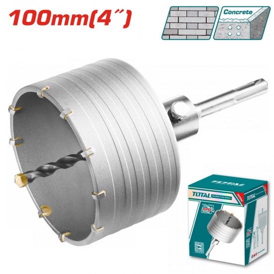 TOTAL ΔΙΑΜΑΝΤΟΚΟΡΩΝΑ ΜΠΕΤΟΥ SDS - PLUS  100mm (TAC431001)
