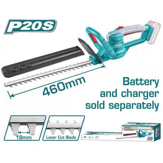 TOTAL ΕΠΑΓΓ. ΨΑΛΙΔΙ ΜΠΟΡΝΤΟΥΡΑΣ ΜΠΑΤ. Li-ion 20V / 460mm ΧΩΡΙΣ ΜΠΑΤΑΡΙΑ & ΦΟΡΤΙΣΤΗ (THTLI20018)