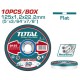 TOTAL ΔΙΣΚΟΣ ΚΟΠΗΣ ΙΝΟΧ - ΜΕΤΑΛΛΟΥ ΙΣΙΟΣ 125 Χ 1.2mm ΣΕ ΜΕΤΑΛΛΙΚΟ ΚΟΥΤΑΚΙ (TAC2211255)