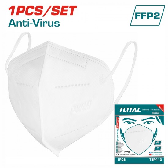 TOTAL ΜΑΣΚΑ ΠΡΟΣΤΑΣΙΑΣ 1 ΧΡΗΣΗΣ FFP2 (TSP412)