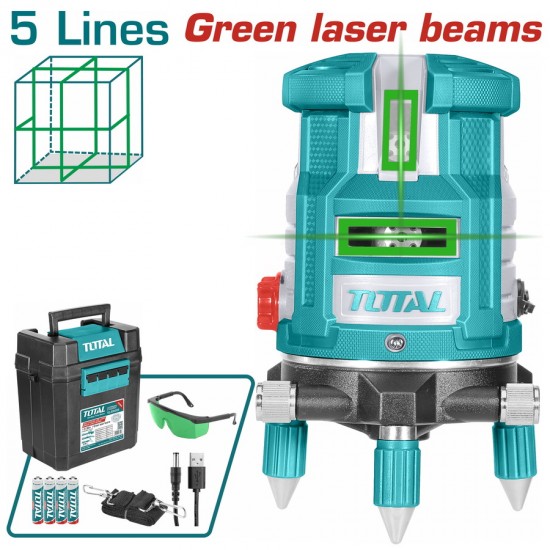 TOTAL ΑΛΦΑΔΙ LASER ΑΥΤΟ-ΟΡΙΖΟΝΤΙΟΥΜΕΝΟ 0-20m ΠΡΑΣΙΝΕΣ ΑΚΤΙΝΕΣ (TLL305205)