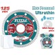 TOTAL ΔΙΑΜΑΝΤΟΔΙΣΚΟΣ UNIVERSAL ΥΓΡΑΣ ΚΑΙ ΞΗΡΑΣ ΚΟΠΗΣ 125 Χ 22.2mm Χ 1.2mm ΛΕΠΤΟΣ (TAC2131251HT)