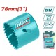TOTAL ΠΟΤΗΡΟΤΡΥΠΑΝΟ ΜΕΤΑΛΛΟΥ 76mm (TAC410761)