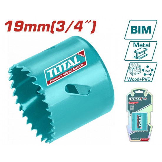 TOTAL ΠΟΤΗΡΟΤΡΥΠΑΝΟ ΜΕΤΑΛΛΟΥ 19mm (TAC410191)
