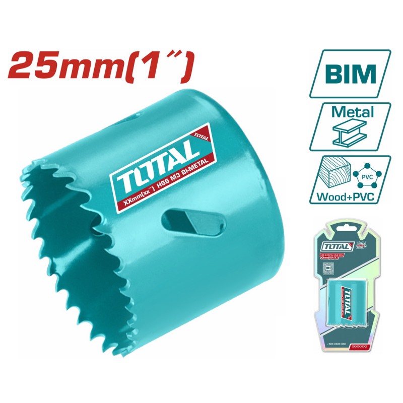 TOTAL ΠΟΤΗΡΟΤΡΥΠΑΝΟ ΜΕΤΑΛΛΟΥ 25mm (TAC410251)