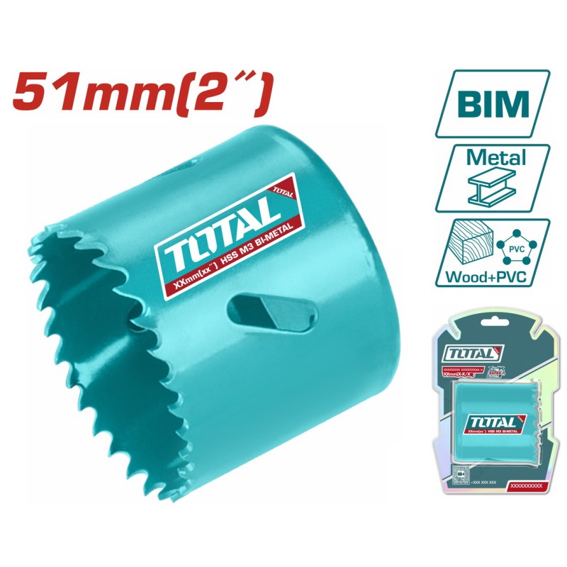 TOTAL ΠΟΤΗΡΟΤΡΥΠΑΝΟ ΜΕΤΑΛΛΟΥ 51mm (TAC410511)