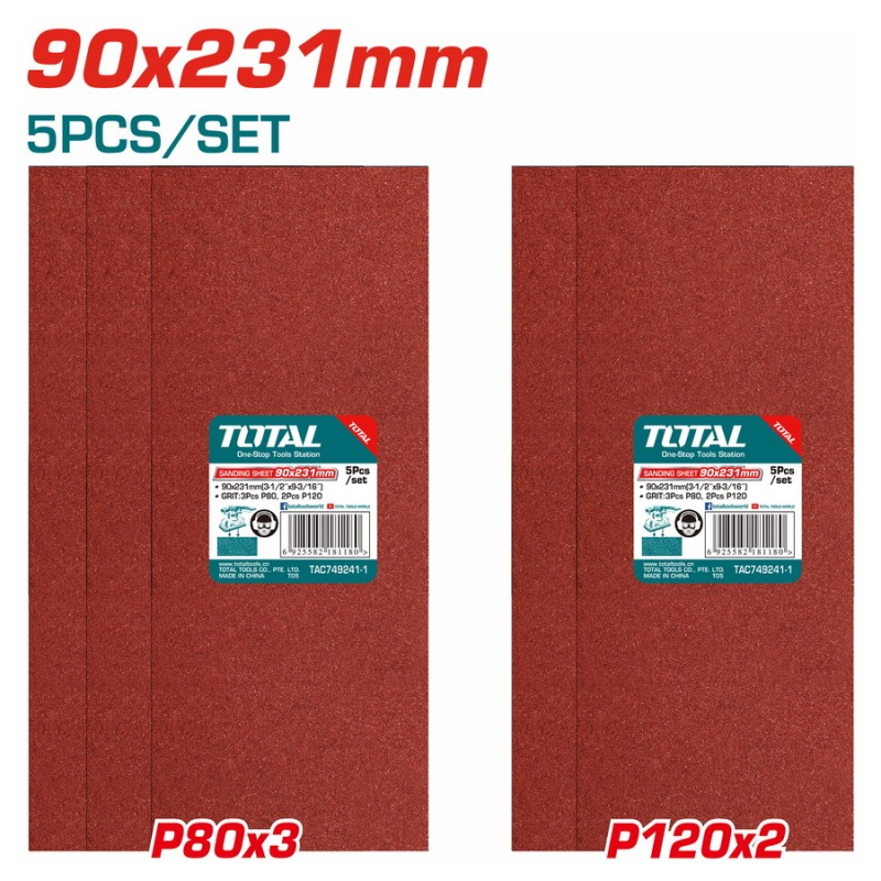 TOTAL ΣΕΤ ΓΥΑΛΟΧΑΡΤΑ 5τεμ ΓΙΑ TF1301826 (TAC749241-1)
