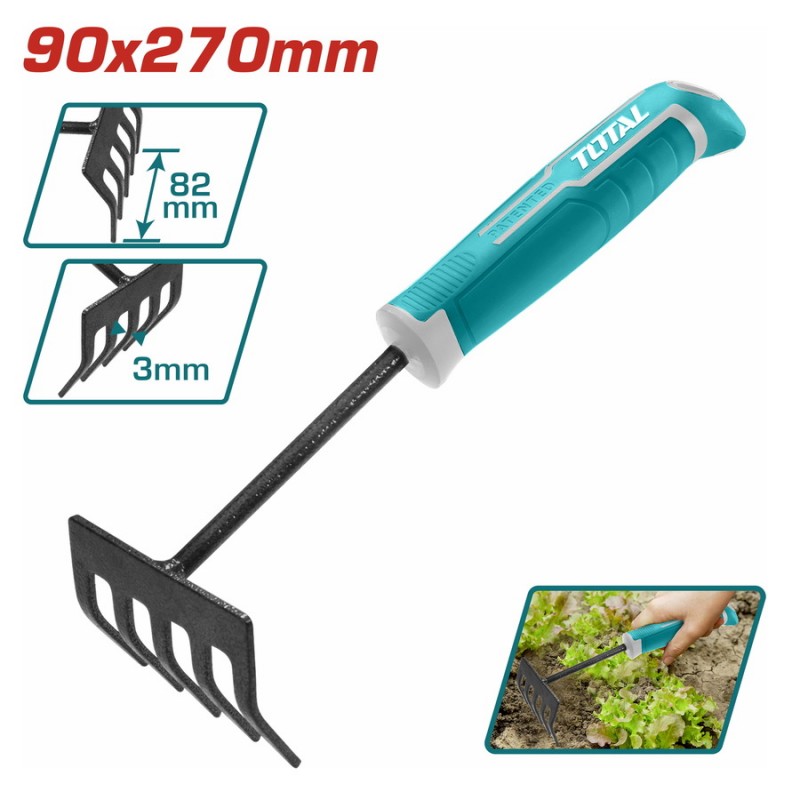 TOTAL ΤΣΟΥΓΚΡΑΝΑ ΜΙΝΙ ΚΗΠΟΥ ΜΕΤΑΛΛΙΚΗ 270mm (THFTR1008)