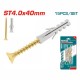 TOTAL ΣΕΤ ΒΙΔΕΣ ΜΕ ΒΙΣΜΑΤΑ 4 Χ 40mm (WJSPK4504512)