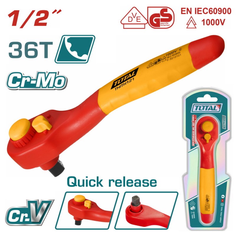 TOTAL ΕΠΑΓΓΕΛΜΑΤΙΚΗ ΚΑΣΤΑΝΙΑ 1/2" 1000V VDE (THIRTH121)