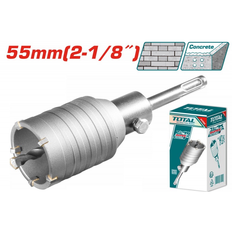 TOTAL ΔΙΑΜΑΝΤΟΚΟΡΩΝΑ ΜΠΕΤΟΥ SDS - PLUS 55mm (TAC430551)