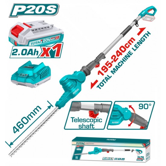 TOTAL ΤΗΛΕΣΚΟΠΙΚΟ ΨΑΛΙΔΙ ΜΠΟΡΝΤΟΥΡΑΣ ΜΠΑΤ. Li-ion 20V / 2Ah / 1 ΜΠΑΤΑΡΙΑ  (TPHT2016012)